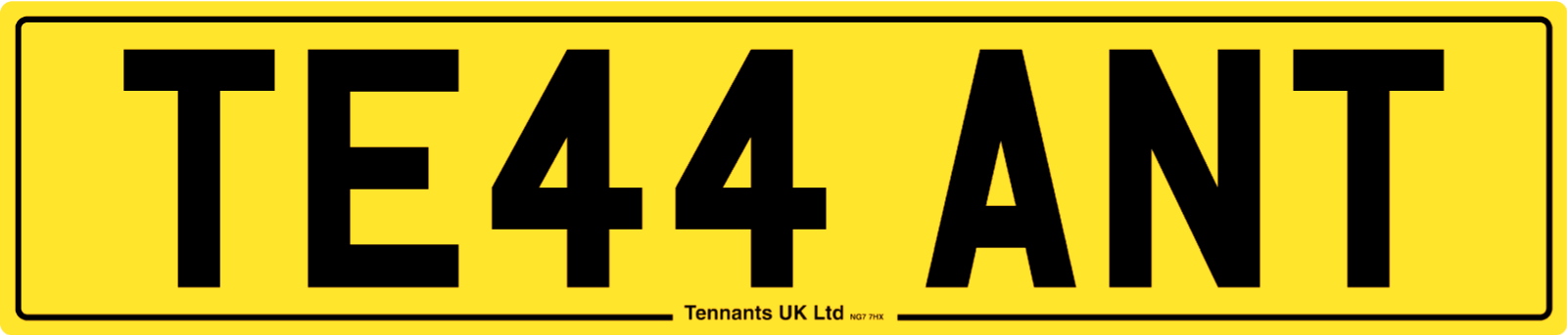 Road legal number plates