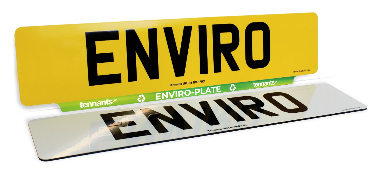 Tennants Number Plates Printing Solutions include Enviro-Plate